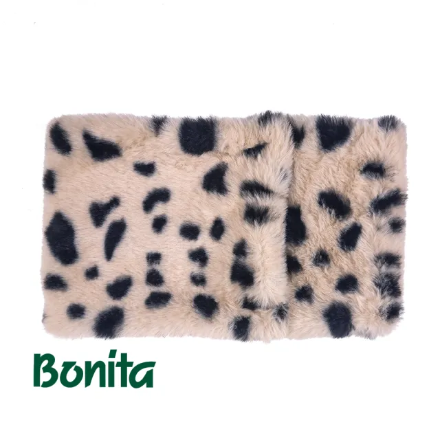 【Bonita 葆倪】雙釦、雙面豹紋圍脖-967-4543(日本進口雙面溫暖圍脖)