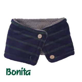 【Bonita 葆倪】雙釦、雙面條紋圍脖-967-4540(日本進口雙面溫暖圍脖)