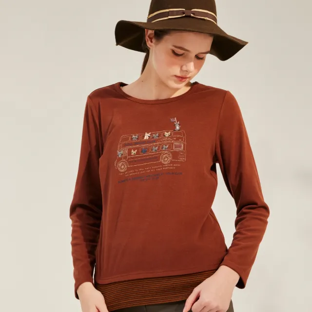 YASA 日系雙織暖絨造型上衣