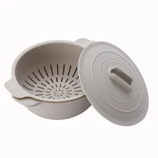 【NITORI 宜得利家居】可微波矽膠調理鍋 附濾網 MO(DECO HOME 鍋 濾網 矽膠)