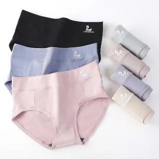 【Mevels 瑪薇絲】7件組 50支精梳棉石墨烯底襠中腰內褲/棉質內褲/女內褲(L-XXL)