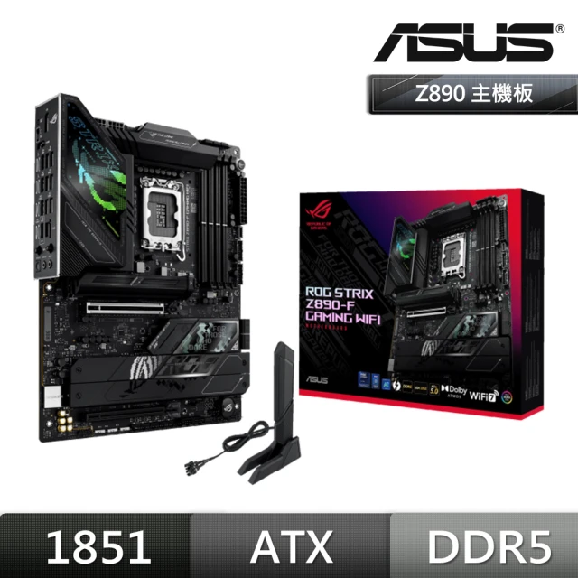 ASUS 華碩 ROG STRIX Z890-F GAMING WIFI DDR5 主機板+Intel Core Ultra 5 245K 14核 14緒(M+C組合包)