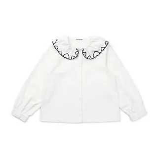【TALESCOOP】童裝-LOVE印花領軟衫(白色)