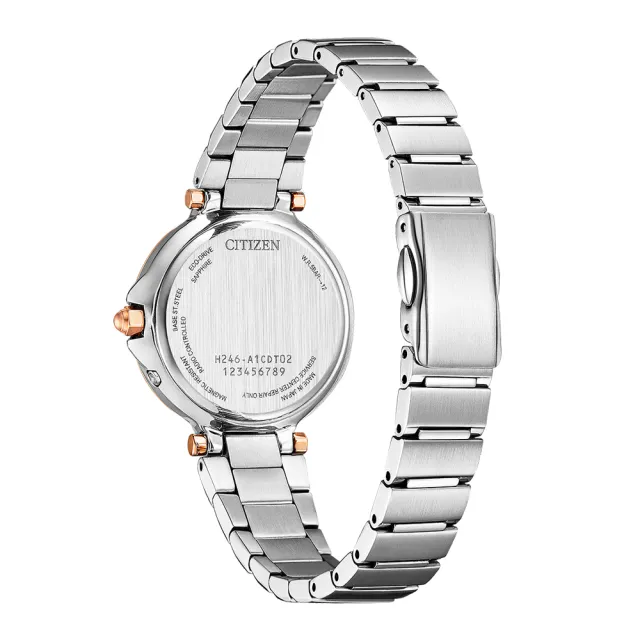 【CITIZEN 星辰】xC系列 光動能電波對時優雅腕錶/粉蝶貝29mm(EC1011-62W)