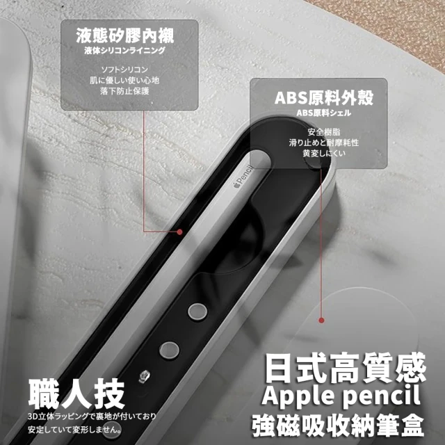 Parkour X 跑酷 日式高質感Apple pencil2代強磁吸收納筆盒(Apple pencil2收納盒 收納筆盒)