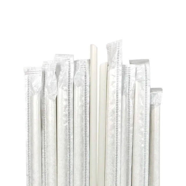 【CLEAN 克林】箱售『台灣製』12mm營業用PLA尖口環保吸管2250支/箱(玉米澱粉 無塑吸管 生物可分解)