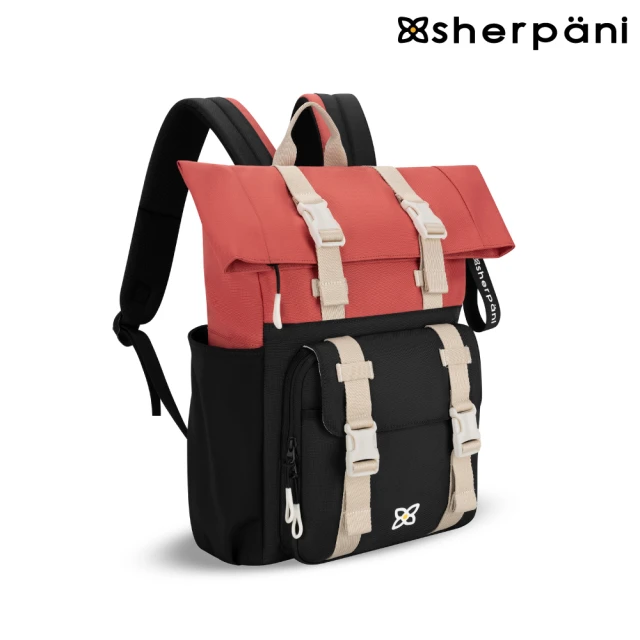 Sherpani 防潑水多功能後背包 Sedona 16L｜珊瑚紅(雙11 撥水 環保 防盜錄)