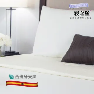 【美國寢之堡】西班牙天絲100%防水防蹣枕頭保潔墊(50x75cm  2入)