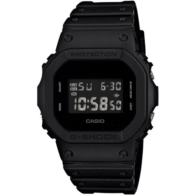 CASIO 卡西歐 G-SHOCK 新版 人氣霧黑電子手錶(DW-5600UBB-1)