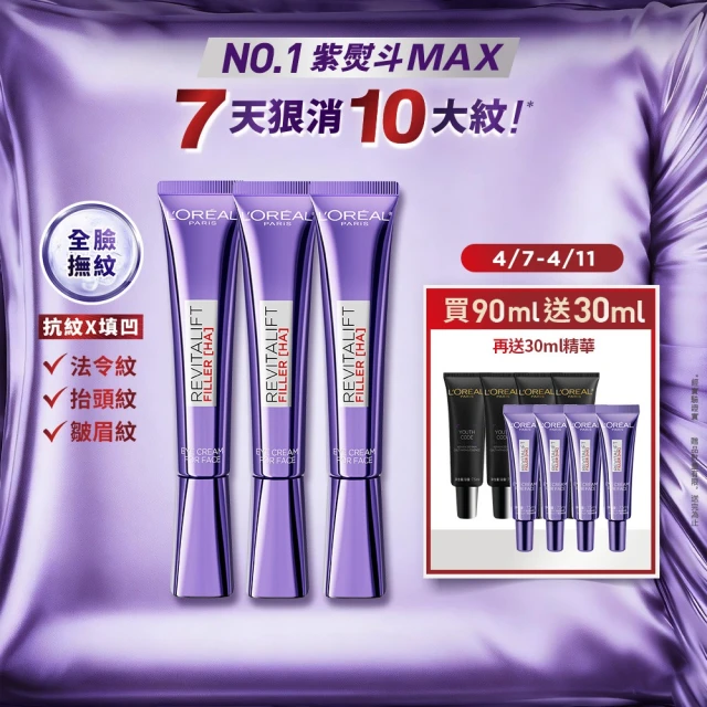 LOREAL Paris 巴黎萊雅 全新升級玻尿酸眼霜級撫紋