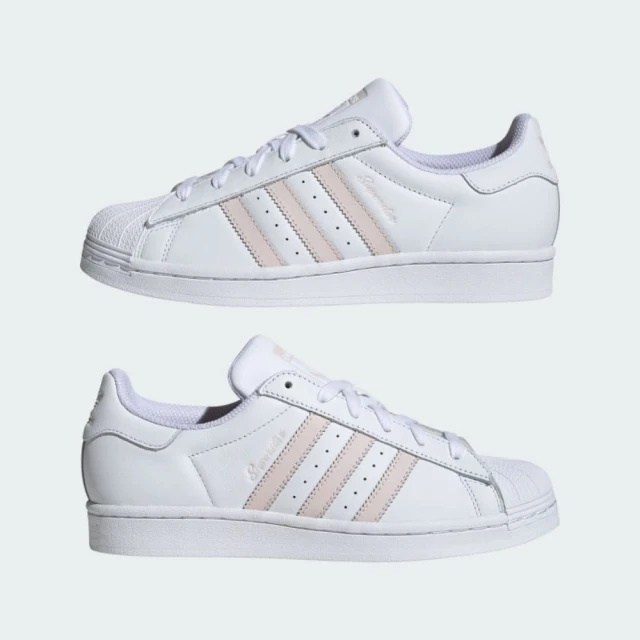 adidas 愛迪達 SUPERSTAR W 女 白粉色 貝殼頭 休閒鞋 穿搭 運動(IE3001)