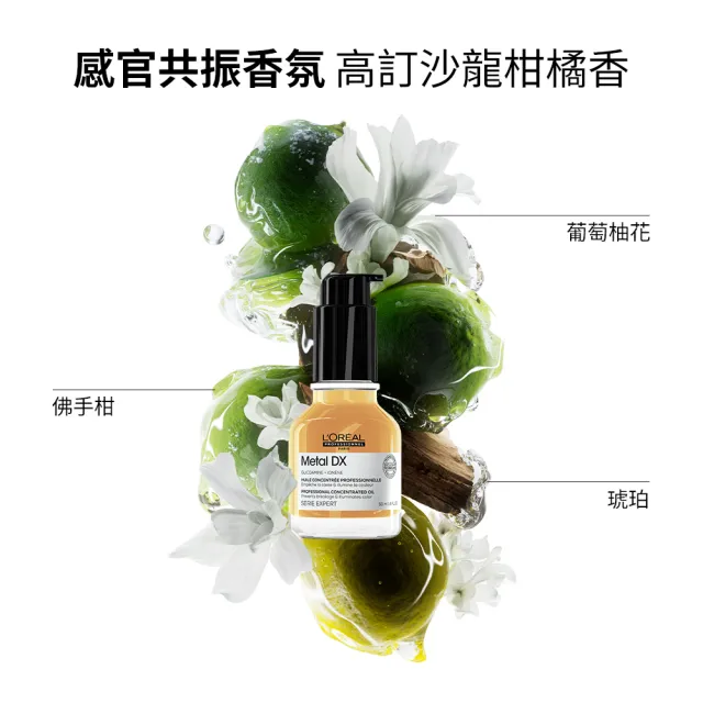 【L’OREAL 巴黎萊雅PRO】絲漾博吸金喚彩抗躁護髮油50ml(抗毛躁/柔順/濕髮用/護髮/防斷/抗躁小金安瓶/雙11)