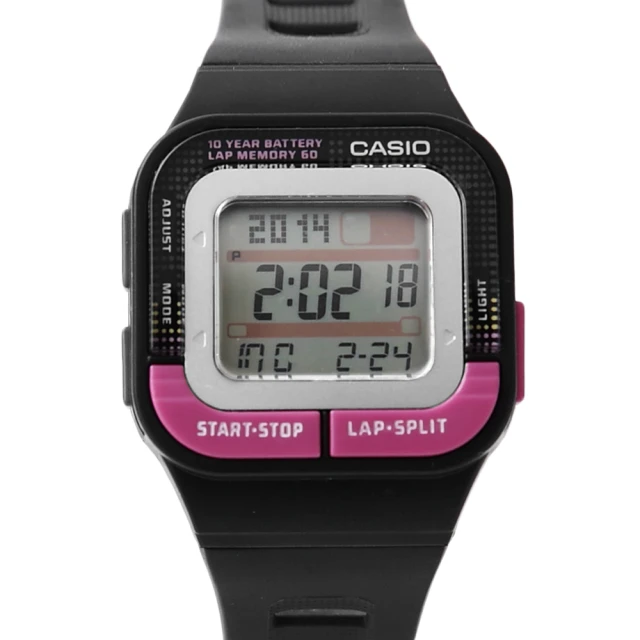 CASIO 卡西歐 CASIO卡西歐輕巧桃色電子錶(CASIO)