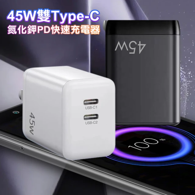 CityBoss 45W 雙Type-C 氮化鎵PD快速充電器