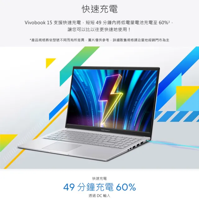 【ASUS】+27型螢幕組★15.6吋i5效能筆電(VivoBook 15/i5-1235U/16G/512G/W11)