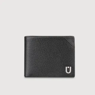 【BRAUN BUFFEL 德國小金牛】斯萊特 12卡中間翻透明窗短-黑色(BF552-317-BK) 錢包送禮推薦
