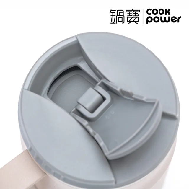 【CookPower 鍋寶_2入】內陶瓷保溫保冰辦公杯(400ml+500ml)