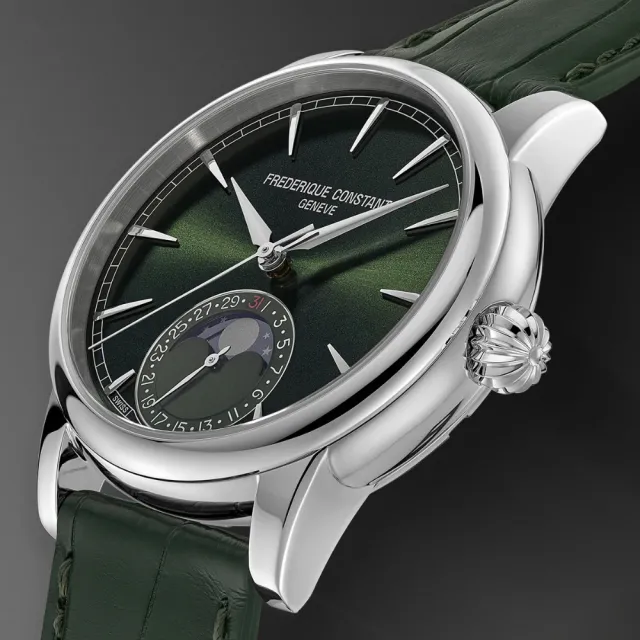 【CONSTANT 康斯登】Manufacture系列 三日鍊月相機械錶/40mm(FC-716GR3H6)