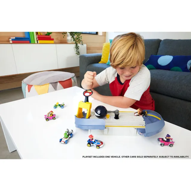 【ToysRUs 玩具反斗城】Hot Wheels風火輪 Mario Kart系列軌道組 超級瑪利歐 - 隨機發貨