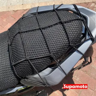 【Supamoto】30x30―檔車油箱網袋 (行李網/綁帶置物網/彈性繩/安全帽網)