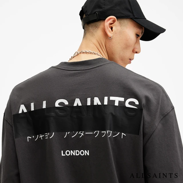 ALLSAINTSALLSAINTS REDACT 短袖T恤Washed Black M002PC(寬鬆版型)