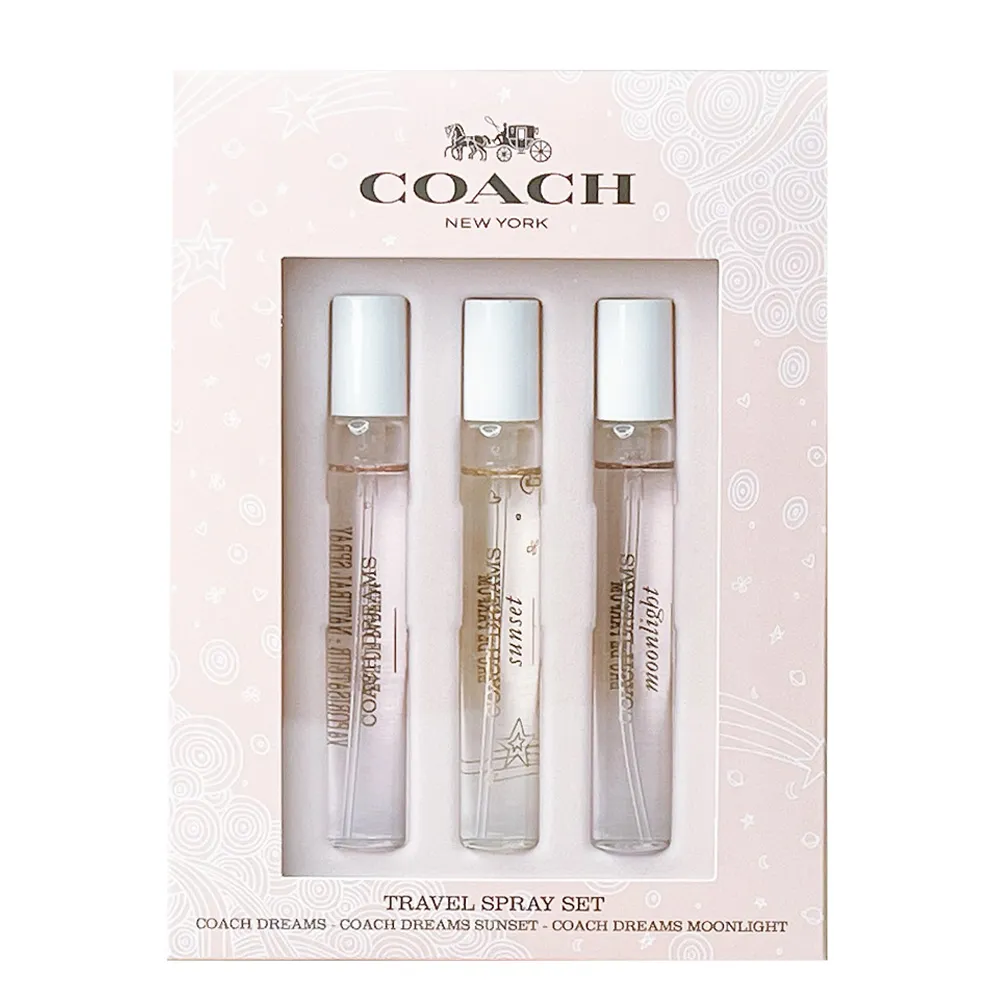 【COACH】淡香精香水筆7.5ml x3入組禮盒 -逐夢+逐夢暮光+逐夢月光(專櫃公司貨)