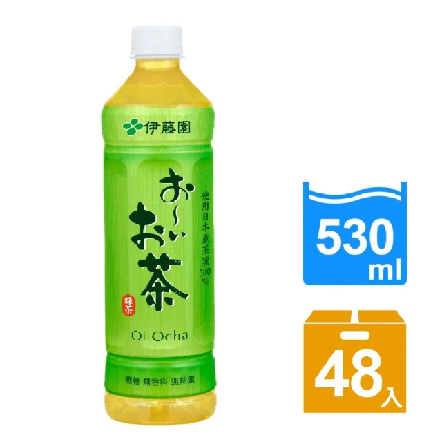 伊藤園 Oi Ocha 綠茶530mlx2箱(共48入;新舊包裝隨機出貨)