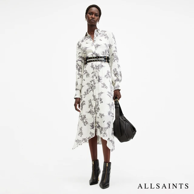 ALLSAINTS SKYE 印花洋裝MARIA OFF WHITE W040DB(常規版型)