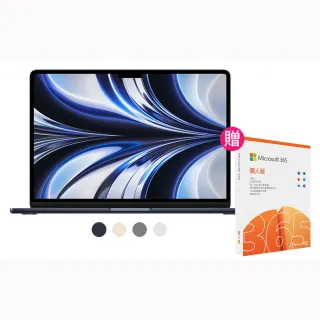 【Apple】微軟365個人版★MacBook Air 13.6吋 M2 晶片 8核心CPU 與 8核心GPU 8G/256G SSD