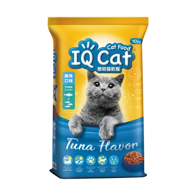 【IQ CAT】聰明貓乾糧 10KG(貓飼料/成貓)