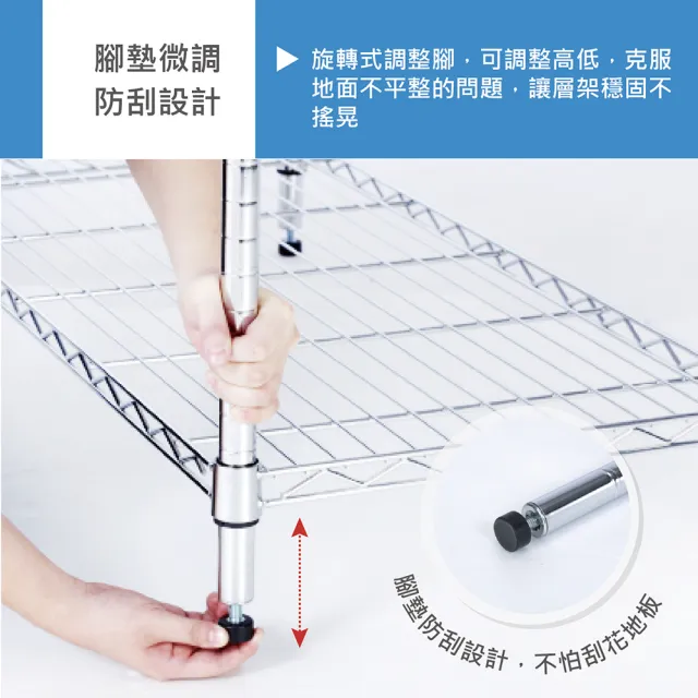 【KIWISH】鐵架MIT重型四層置物架60x35x180(四層架/鐵架/收納架/層架/置物架/鍍鉻架/書架/鐵力士架)