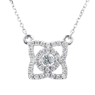 【DOLLY】18K金 天然鑽石0.20克拉F/VS鎖骨鍊(母親節 情人節 交換禮物首選)