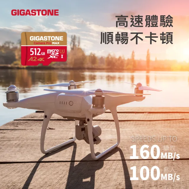 【GIGASTONE 立達】Camera Pro MAX microSDXC UHS-Ⅰ U3 A2 4K 128GB錄影監控記憶卡-3入組(網路攝影機)