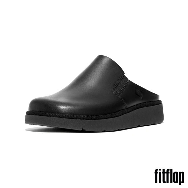 FitFlop GEN-FF 彈性皮革木屐鞋-女(靚黑色)