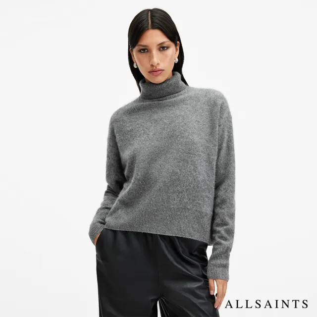 【ALLSAINTS】REBEL 喀什米爾羊毛上衣Grey Melange W038KB(常規版型)