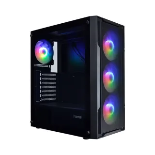 【技嘉平台】R7八核GeForce RTX 3050{黑蝕龍J17C}電競電腦(R7-7700/B650/16G D5/1TB/WIFI)