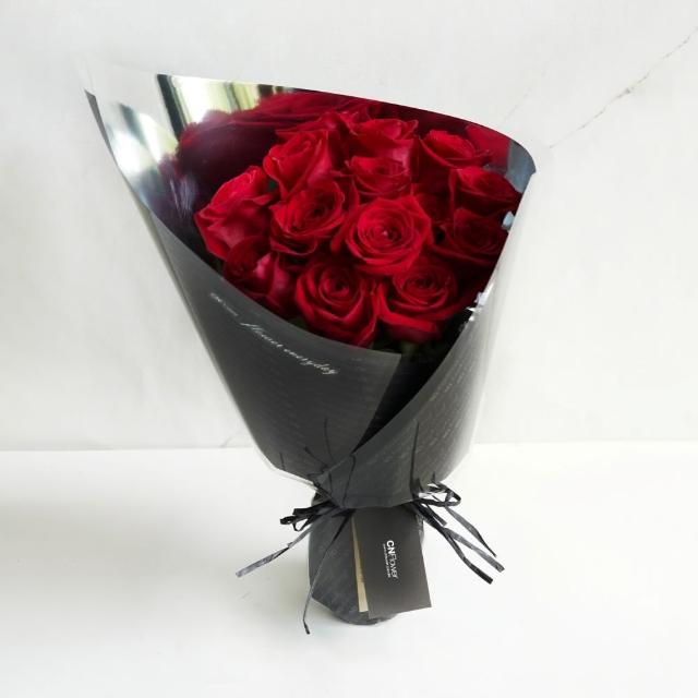 【CNFlower 西恩】經典浪漫 炙愛 紅玫瑰花束(送禮/鮮花/驚喜/浪漫)