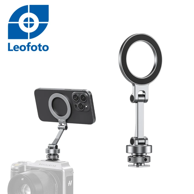 Leofoto 徠圖 PM-03閃光燈冷熱靴手機磁吸夾座(彩