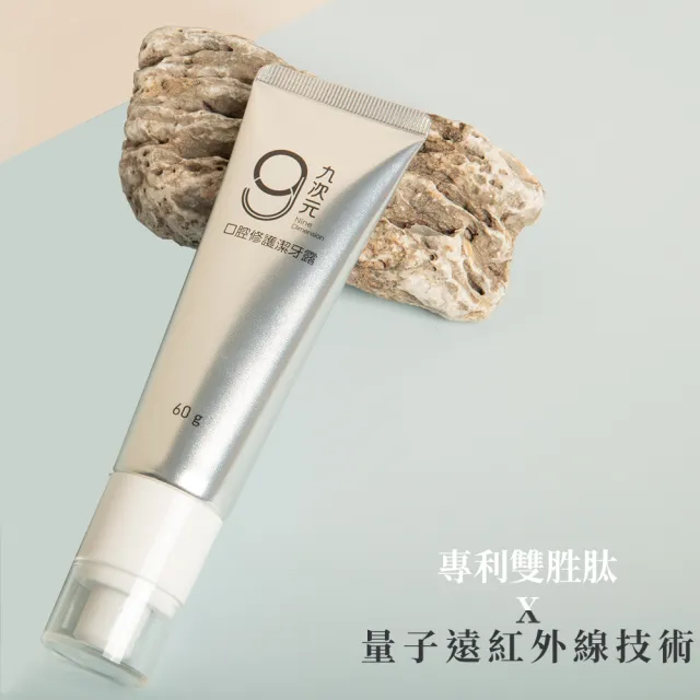 【肽達人】九次元量子遠紅外線胜肽齒齦修護凝露60ml X3入(量子遠紅外線/修護胜肽/口腔護理)