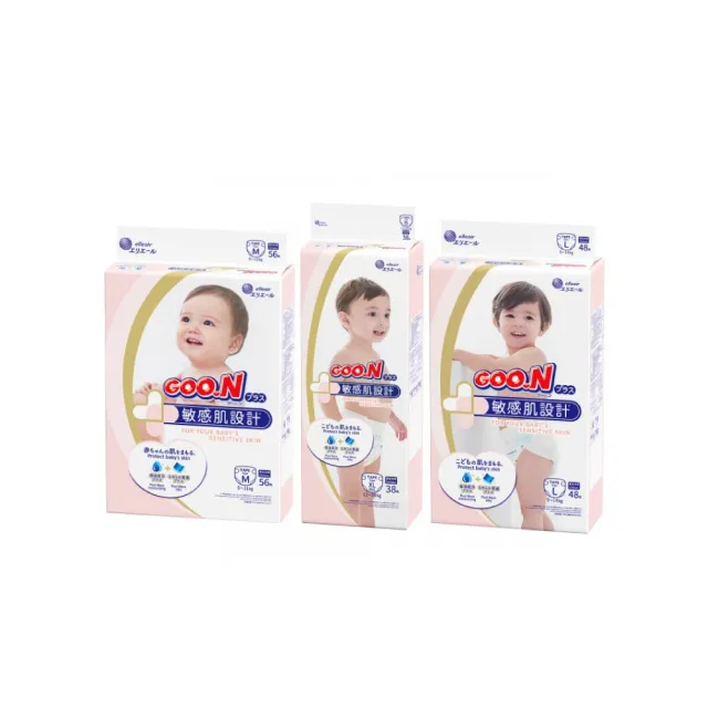 【Goo.n】日本大王 敏感肌黏貼型 紙尿褲/尿布L-XL(日本境內版)