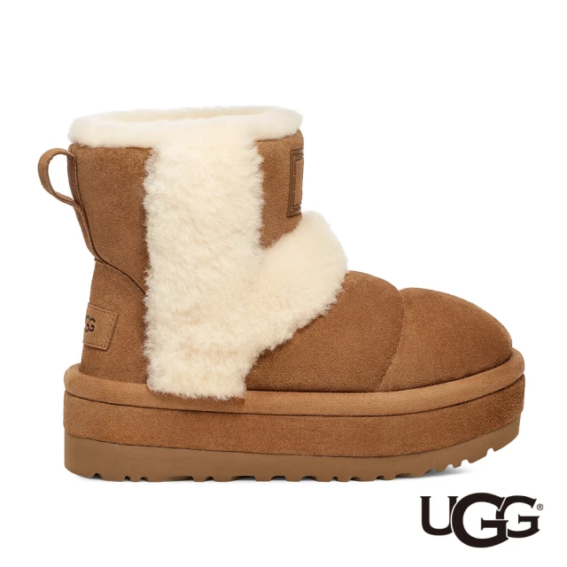 UGG 雙11-女鞋/靴子/真皮雪靴/厚底靴/Classic Cloudpeak(栗子棕-UG1144046CHE)