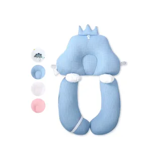 【OhBabyLying】嬰兒枕 安撫定型枕(3D透氣枕頭/安撫枕/寶寶抱枕/哄睡/防驚跳/防扁頭)
