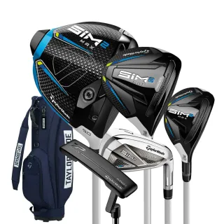 【TaylorMade】SIM2 Max 女用套桿(#1+#3木+#U4鐵木+#6-P+S 碳身+1推#N7522225+Bag#N9490201/10支 邁達康)