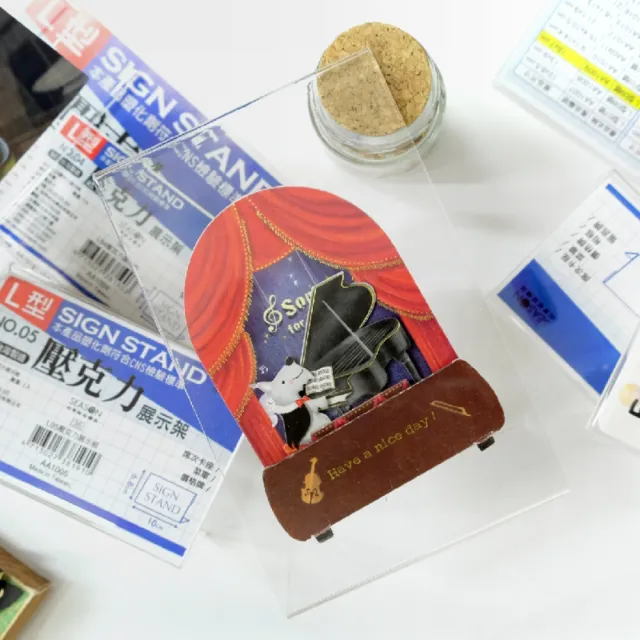 【SEASON 四季紙品禮品】L20壓克力展示框(L型壓克力展示架 價格牌 名牌 AA1020)