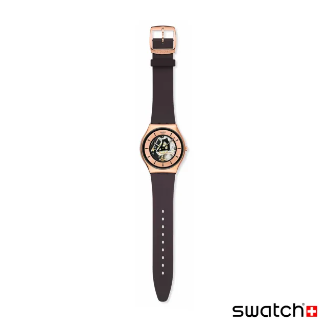 【SWATCH】COPPER FLAME 超薄金屬手錶/男錶/女錶/瑞士製造 SS07G107(42mm)