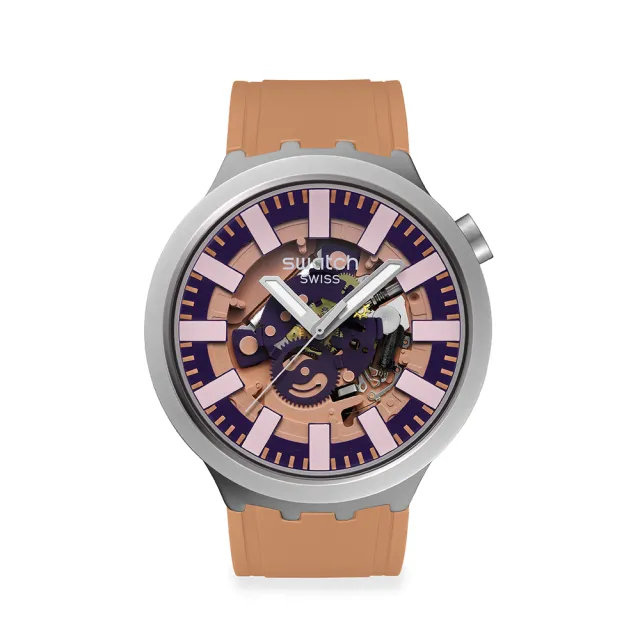 【SWATCH】TERRACOTTA TIDE 大錶面金屬手錶/男錶/女錶/瑞士製造 SB07S119(47mm)