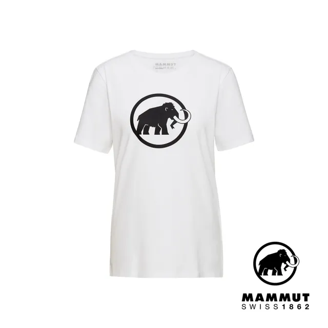 【Mammut 長毛象官方直營】Mammut Core T-Shirt Women Classic 機能短袖T恤 女款 白色 #1017-04072