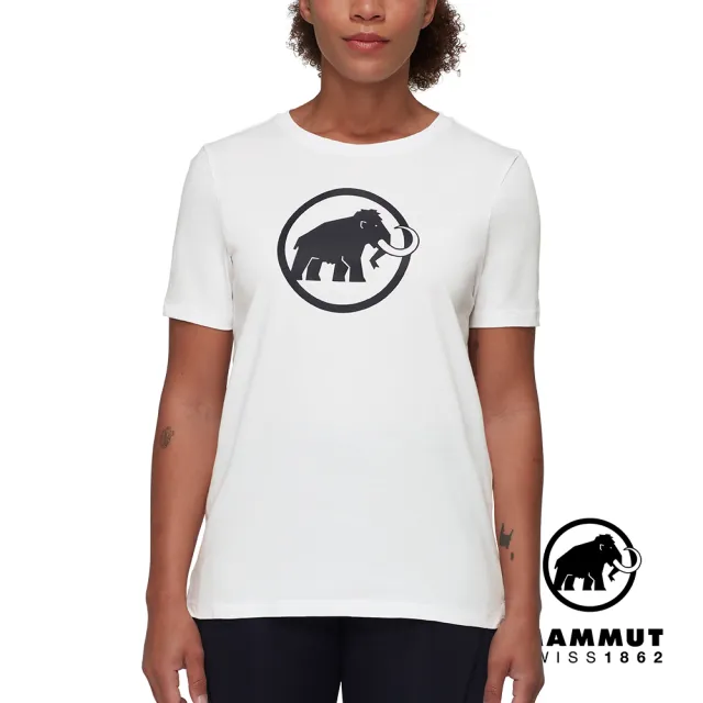 【Mammut 長毛象官方直營】Mammut Core T-Shirt Women Classic 機能短袖T恤 女款 白色 #1017-04072