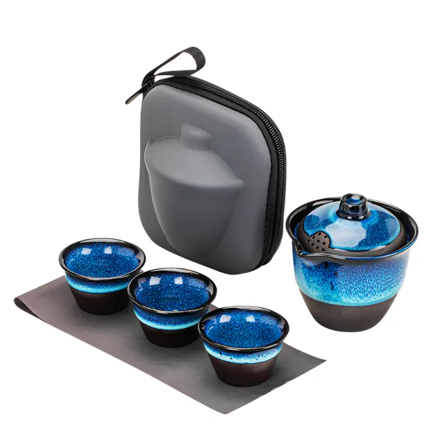 上手家居】旅行茶具組(茶具/泡茶組/旅行茶具/茶壺組/快客杯