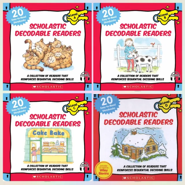 【麥克兒童外文書店】DECODABLE READERS BOX SET小讀本附音檔(分級讀本、字母拼讀)